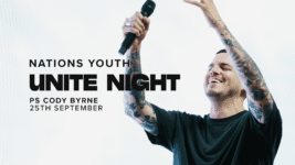 PS Cody Byrne unite night promotion image showing the date september 25th
