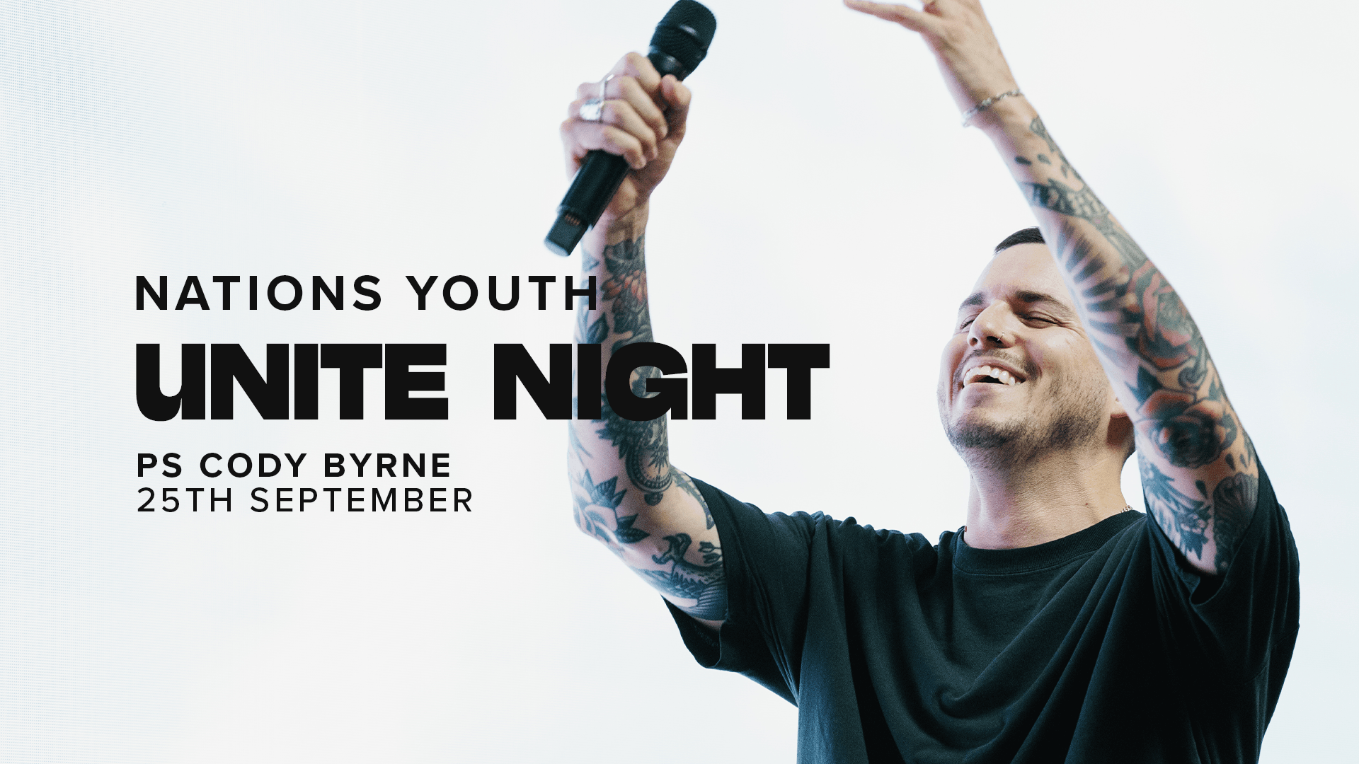 PS Cody Byrne unite night promotion image showing the date september 25th